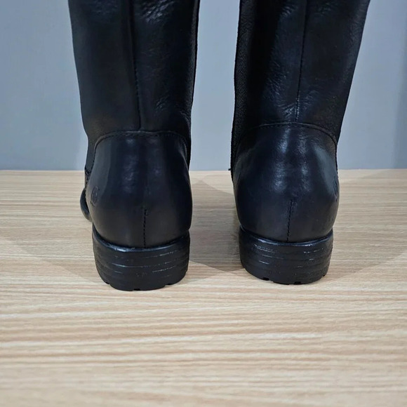 Born Shaunie Knee High Boot Womens 6 Extended Calf Black Leather Tall Fall NEW - Picture 8 of 13